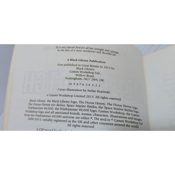2013 BLACK LIBRARY WARHAMMER 40K 40,000 DEATHWATCH BY STEVE PARKER FIRST PRINT - Picture 6 of 6